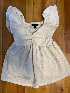 NOBO off white babydoll flowy top